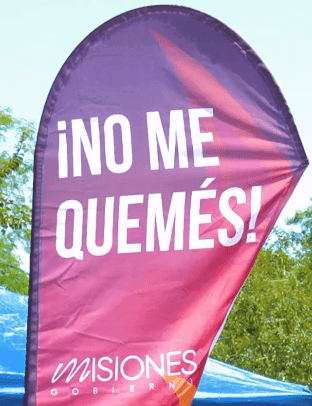 Campaña #NoMeQuemés en el interior de la Provincia de Misiones