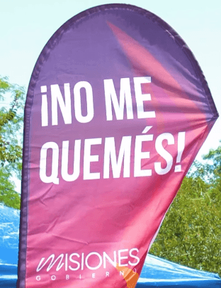 Campaña #NoMeQuemés en el interior de la Provincia de Misiones